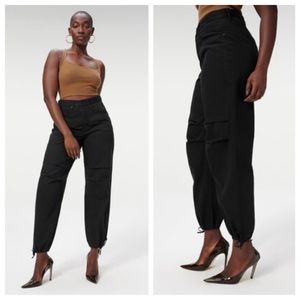 Good American Black Wide Leg Pant